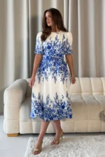 Freda Floral Midi Dress - Girl in Mind