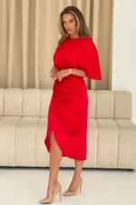 Ava Ruched Dress - Girl in Mind