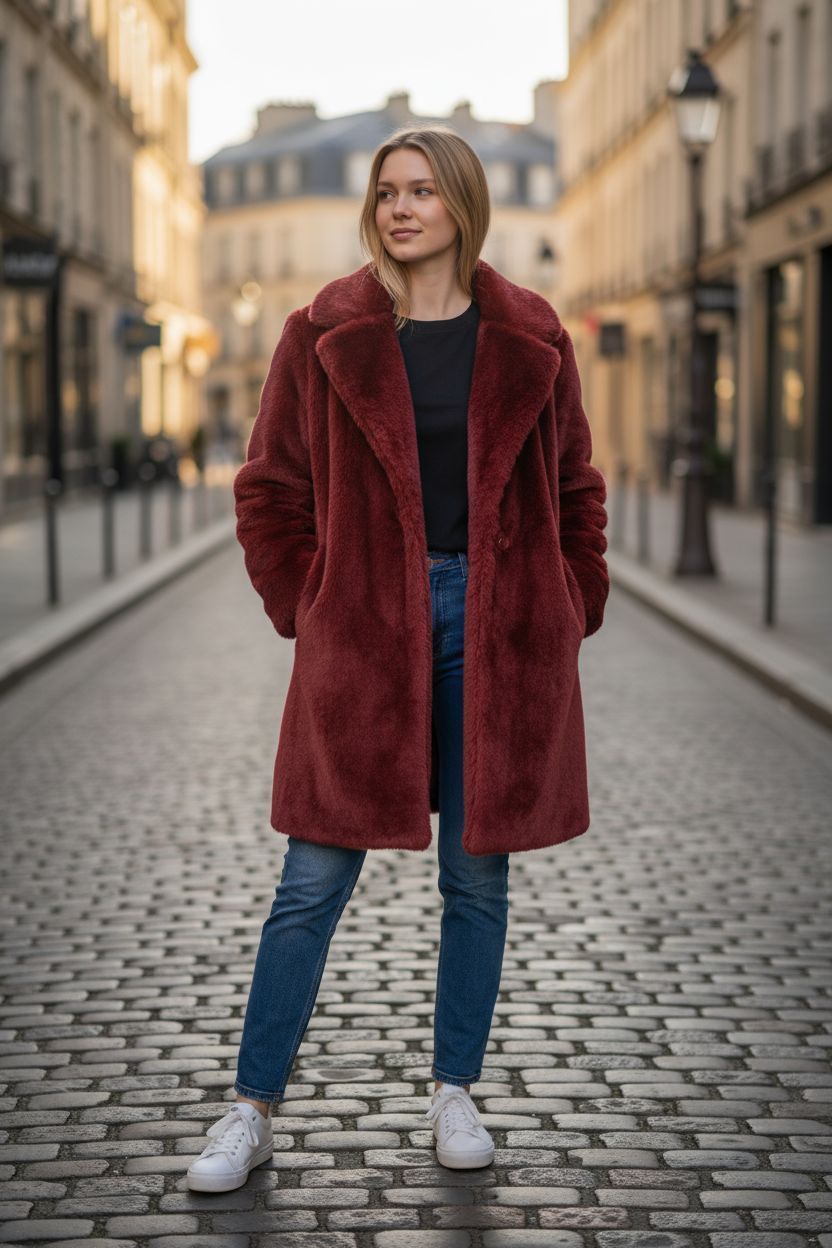 faux fur coat