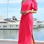 Linea Raffaelli Fuchsia Midi Dress