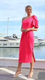 Linea Raffaelli Fuchsia Midi Dress